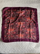 Vintage Liberty Silk Scarf in Plum