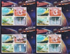 GB (FV £11.44) 2011 Four Thunderbirds 3D Miniature Sheets MS3142 MNH