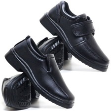 Boys Faux Leather School Shoes
