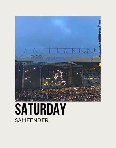 Sam fender saturday - fender, a3