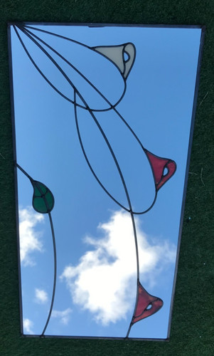 Retro lead mirror with - retro,
