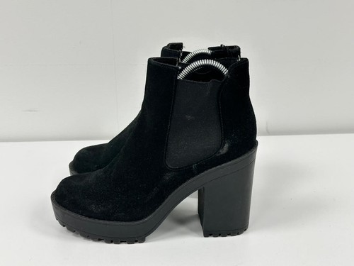 Divided ladies black suede - h&m,