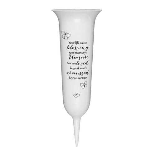Graveside memorial spiked - graveside,