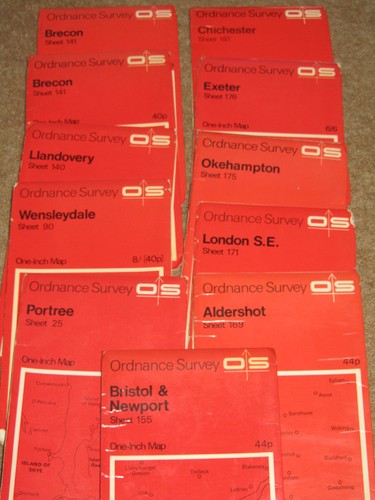 Ordnance survey one inch - os,