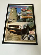 Framed Original 1982 Mk1 VW Golf GTi Body kit Magazine Advert Man Cave Wall Art