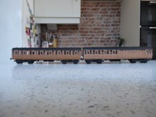 LNER two Coach Suburban Set - Indifferent Build from Ian Kirk /Mailcoach Kit