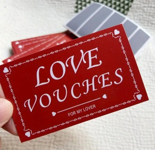 Love coupons scratch cards - love,