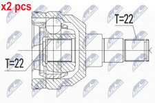 X2 PCS FRONT AXLE BOTH SIDES