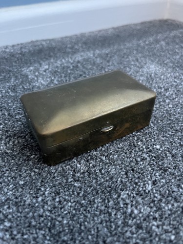 Vintage brass plated trinket - brass,