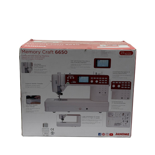 Janome mc6650 sewing and - mc6650,