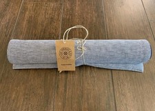 New Levi's x Target 14"x72" Striped Table Runner White/Navy Cotton Stripe Solid