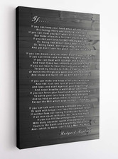 Rudyard Kipling IF Poem Canvas