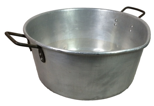 Antique aluminium jam pan - aluminium,