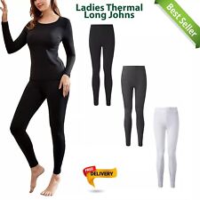 Womens Thermal Long Johns Underwear Ladies Winter SKI Leggings Bottom Trousers