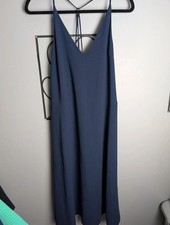Topshop Navy Blue Maxi Midi