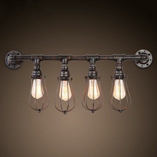 Industrial pipe wall sconce - pipe,