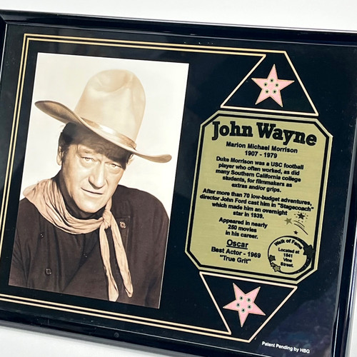 John wayne memorabilia - wayne, framed