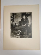 Engineer On Miniature Railway Loco 1951 - Large Photo 