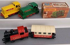Matchbox Trains Diecast Diesel Shunters Loco & Carriage Bundle One Boxed Vintage
