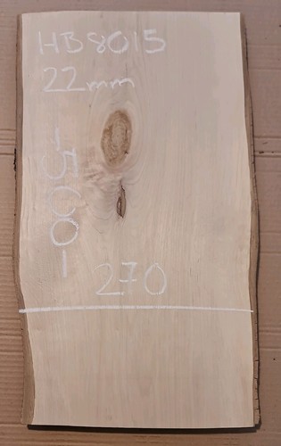 Hornbeam live edge slab - hornbeam,
