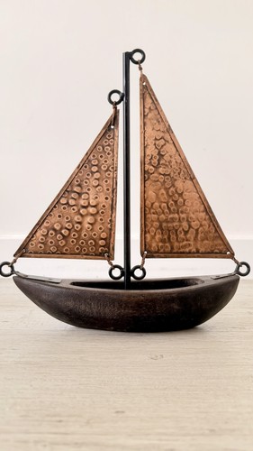 Vintage handmade metal sail - handmade,