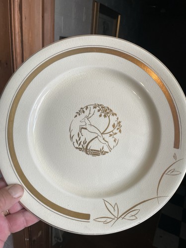 Art deco display plate - art,