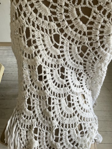 White baby shawl - baby,