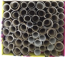 50 Empty Used Toilet Rolls -