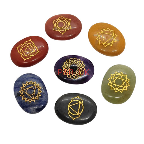 Chakra reiki engraved set - 7,