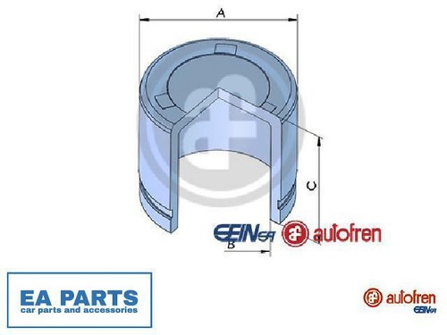 Piston brake caliper for - brake,
