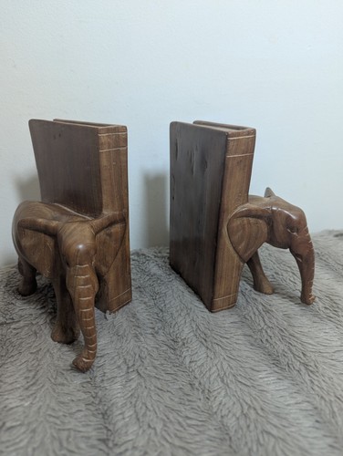 Vintage carved wooden heavy - vintage,