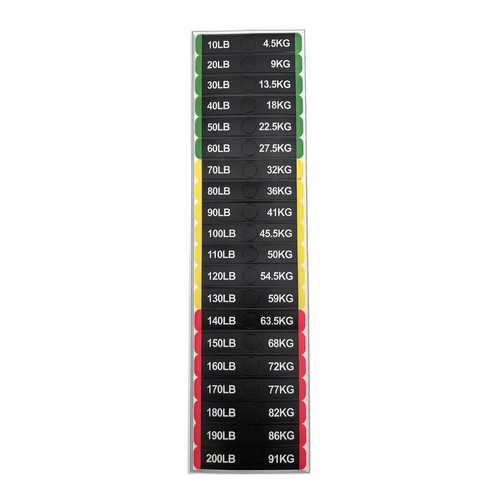 Weight block sticker - weight,