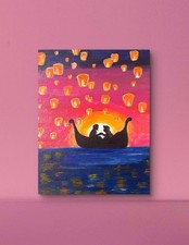 Tangled With Lanterns Canvas Painting Wall Decor Art Decorating