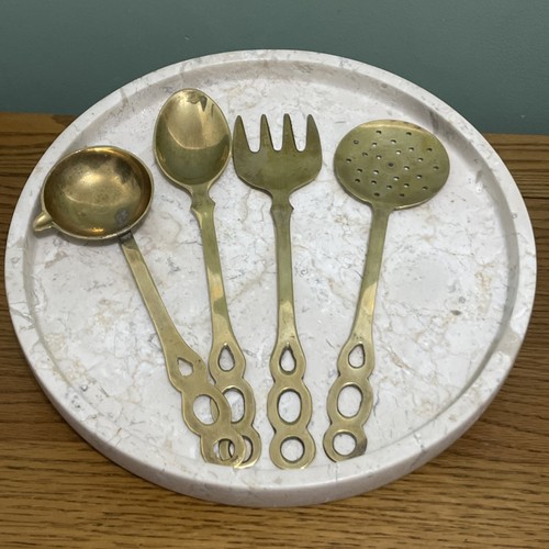 Vintage brass kitchen - brass, utensils
