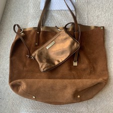 Tiffany&co Large Brown Suede Reversible Tote Bag
