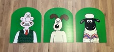 Rare 1990s Wallace & Gromit Aardman BBC Vintage Display Advertising Promo Set