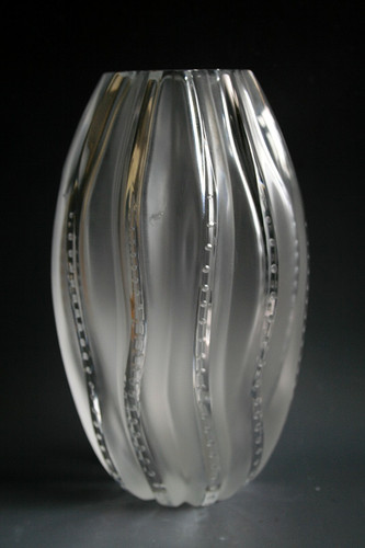 Lalique medusa glass vase - medusa,