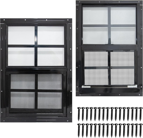 Pack shed windows with - shed, black