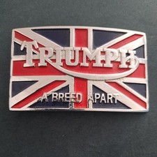 Triumph Brass Belt Buckle: A Breed Apart Tanside Ltd In Very Good Condition