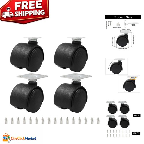 Heavy duty inch black caster - heavy-duty,