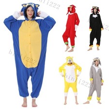 Sonic the Hedgehog Onesie Kigurumi Costume Pajamas Cosplay Fancy Dress NEW UK