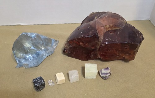 Assorted slag glass - assorted,