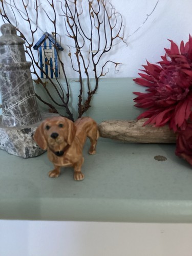 Ceramic dachshund dog figurine - dachshund,