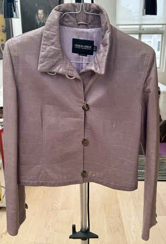 Giorgio armani leather jacket - armani,