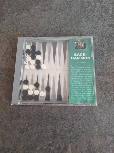 Compact backgammon vintage - backgammon,