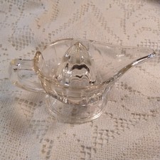 Vintage Art Deco Clear Glass