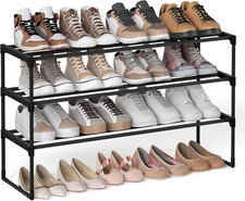 3-Tier Shoe Rack - Metal
