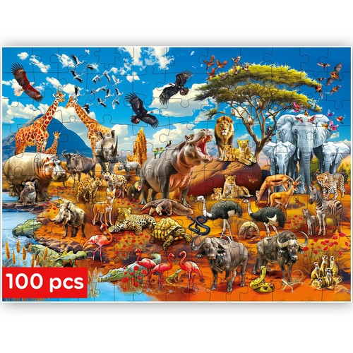 100 piece jigsaw - 100,
