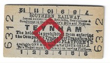 Railway Tickets, S R,  TEYNHAM,  "One to Platform"