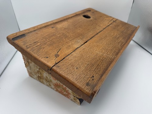 Antique wooden school desk - wooden,